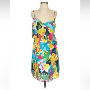 J. Crew Factory Dress | Tropical Colorful Print | Size 4